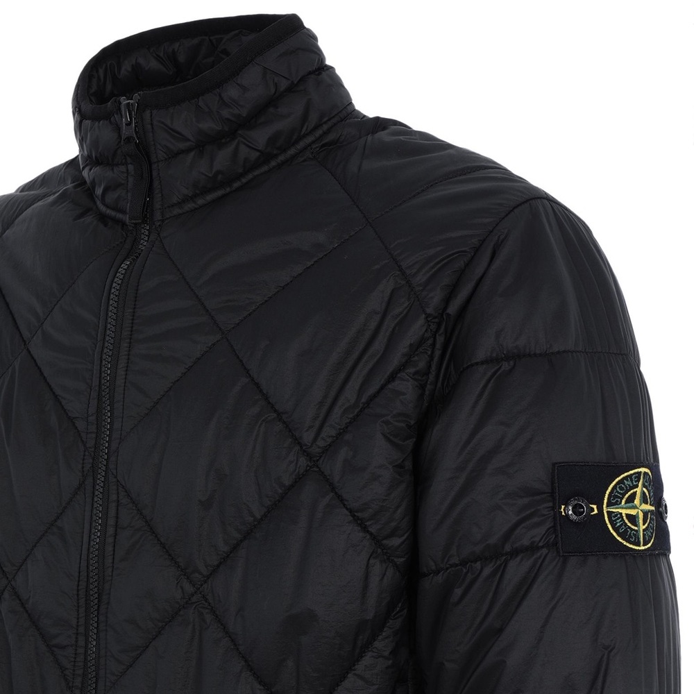 Stone Island Garment Dyed Quilted Micro Yarn Down Puffer Bomber Jacket sz Large